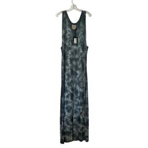NWT Chaser Beaded Tie-Dye Maxi Dress, Blue/Gray/Green/White, Women’s Small